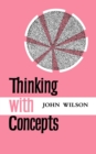 Thinking with Concepts - Book