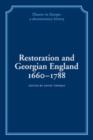 Restoration and Georgian England 1660-1788 - Book