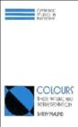 Colours : Their Nature and Representation - Book