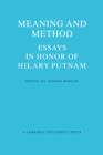 Meaning and Method : Essays in Honor of Hilary Putnam - Book