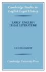 Early English Legal Literature - Book