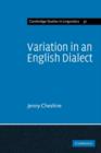Variation in an English Dialect : A Sociolinguistic Study - Book