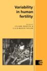 Variability in Human Fertility - Book