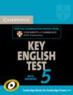 Cambridge Key English Test 5 Self Study Pack (Student's Book with answers and Audio CD) : Official Examination Papers from University of Cambridge ESOL Examinations - Book