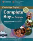 Complete Key for Schools Student's Pack (Student's Book without Answers with CD-ROM, Workbook without Answers with Audio CD) - Book