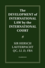 The Development of International Law by the International Court - Book
