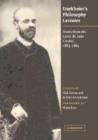 Durkheim's Philosophy Lectures : Notes from the Lycee de Sens Course, 1883-1884 - Book
