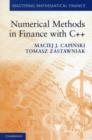 Numerical Methods in Finance with C++ - Book