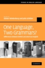 One Language, Two Grammars? : Differences between British and American English - Book