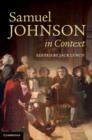 Samuel Johnson in Context - Book