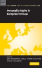 Personality Rights in European Tort Law - Book