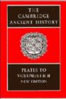 The Cambridge Ancient History : Plates to Volumes 1 and 2 - Book