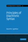 Principles of Diachronic Syntax - Book