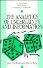 The Analytics of Uncertainty and Information - Book