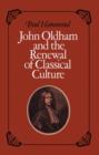 John Oldham and the Renewal of Classical Culture - Book