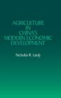 Agriculture in China's Modern Economic Development - Book