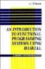 Introduction to Functional Programming Systems Using Haskell - Book