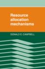 Resource Allocation Mechanisms - Book