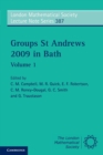 Groups St Andrews 2009 in Bath: Volume 1 - Book