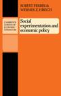 Social Experimentation and Economic Policy - Book