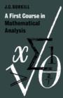 A First Course in Mathematical Analysis - Book
