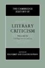 The Cambridge History of Literary Criticism: Volume 4, The Eighteenth Century - Book