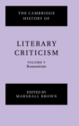 The Cambridge History of Literary Criticism: Volume 5, Romanticism - Book