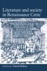 Literature and Society in Renaissance Crete - Book