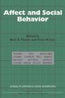 Affect and Social Behavior - Book