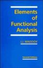 Elements of Functional Analysis - Book