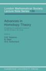 Advances in Homotopy Theory : Papers in Honour of I M James, Cortona 1988 - Book