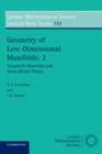 Geometry of Low-Dimensional Manifolds: Volume 2 : Symplectic Manifolds and Jones-Witten Theory - Book