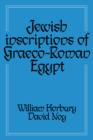 Jewish Inscriptions of Graeco-Roman Egypt - Book