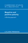 Negative and Positive Polarity : A Binding Approach - Book