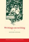 Writings on Writing - Book