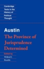 Austin: The Province of Jurisprudence Determined - Book