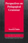 Perspectives on Pedagogical Grammar - Book