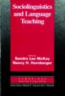 Sociolinguistics and Language Teaching - Book