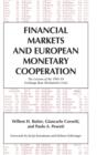 Financial Markets and European Monetary Cooperation : The Lessons of the 1992-93 Exchange Rate Mechanism Crisis - Book