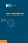 Dispute Settlement Reports 2007: Volume 8, Pages 3103-3520 - Book