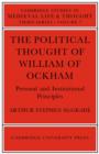 The Political Thought of William Ockham - Book