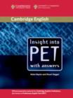 Insight into PET Student's Book with Answers - Book