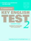 Cambridge Key English Test 2 Teacher's Book : Examination Papers from the University of Cambridge ESOL Examinations - Book
