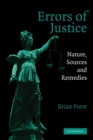Errors of Justice : Nature, Sources and Remedies - Book