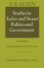 Studies in Tudor and Stuart Politics and Government: Volume 3, Papers and Reviews 1973-1981 - Book