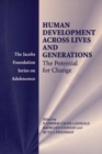 Human Development across Lives and Generations : The Potential for Change - Book