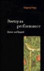 Poetry as Performance : Homer and Beyond - Book