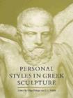 Personal Styles in Greek Sculpture - Book