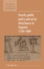 Dearth, Public Policy and Social Disturbance in England 1550-1800 - Book