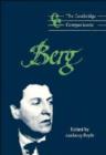 The Cambridge Companion to Berg - Book